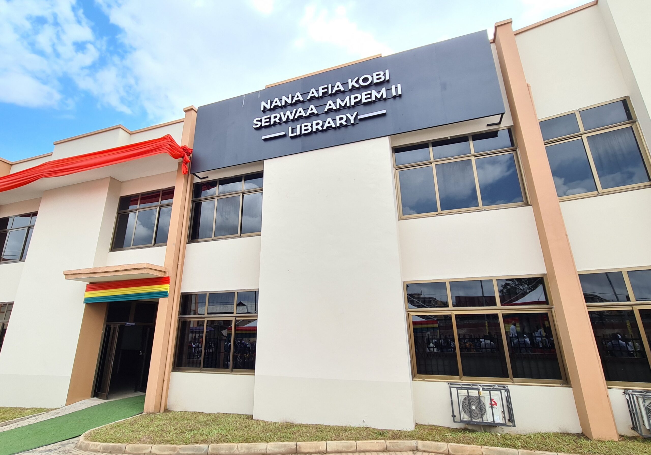 Napo Honours Asantehemaa – With Beautiful Library
