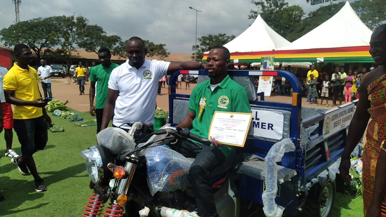 Asokwa Best Farmer Gets Tricycle, Others