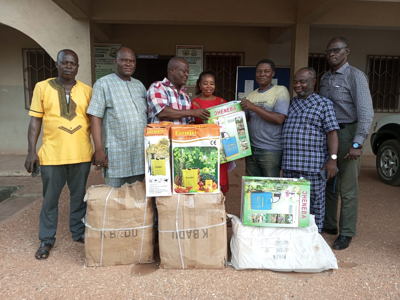E.K. Agyeman Mining Group Supports Atwima Mponua District With Farm Equipments