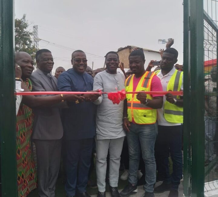 Ghana Gas CEO Commissions New Astro Turf With Asokwa Leaders