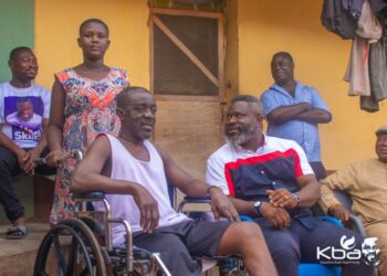 Kwadwo Baah Agyemang Supports Physically Challenged Persons With Wheel Chairs