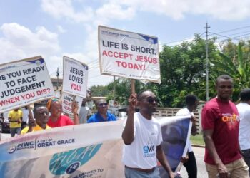 Bompata PIWC Members Preach Christ With Health Walk