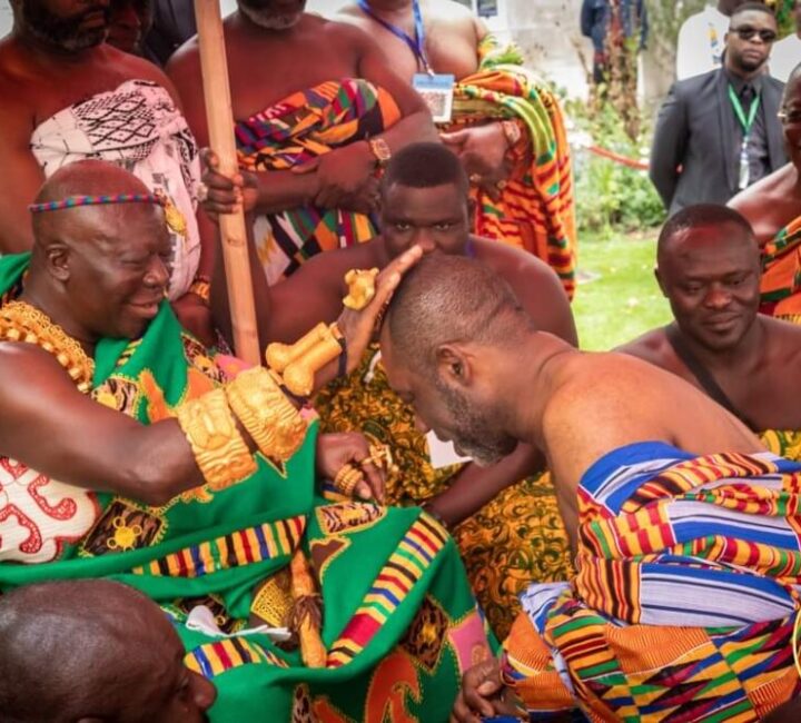 Otumfuo blesses Napo in London ahead of December 7 elections