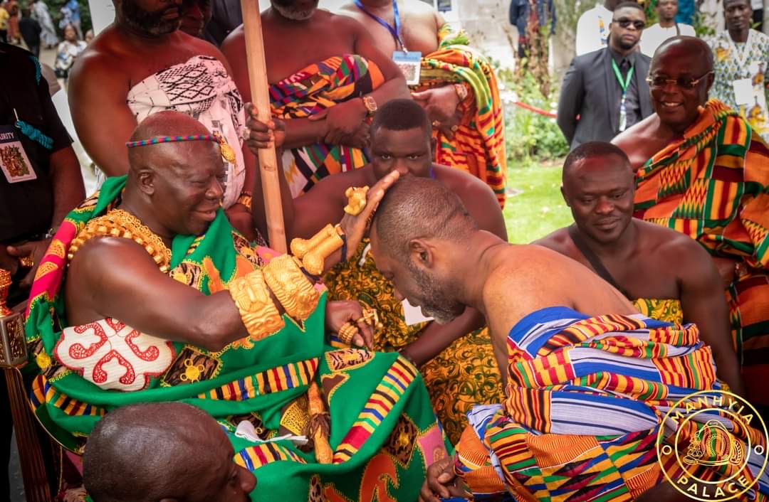 Otumfuo blesses Napo in London ahead of December 7 elections