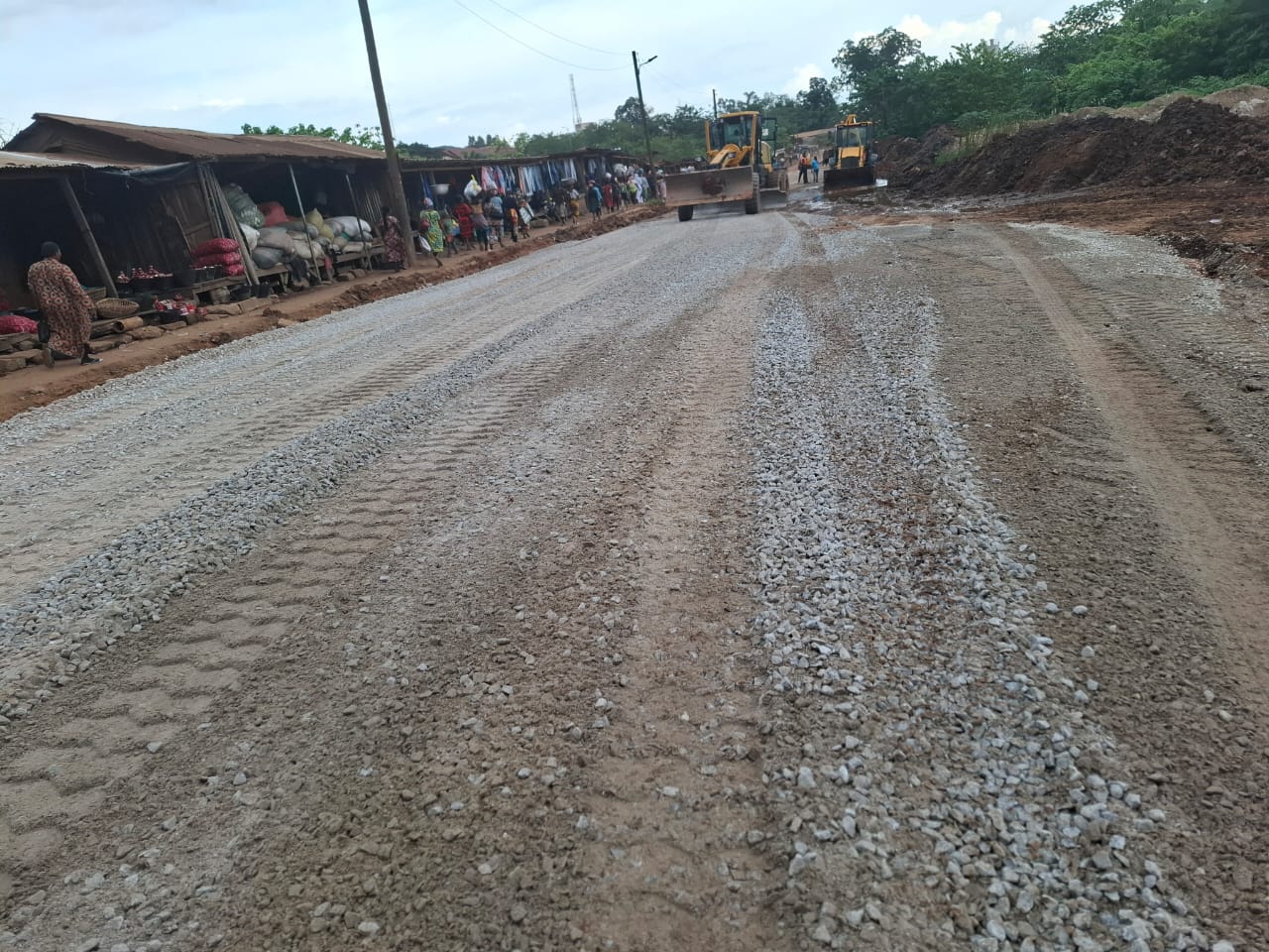 KMA Rehabilitates Roads At Race Course Market.