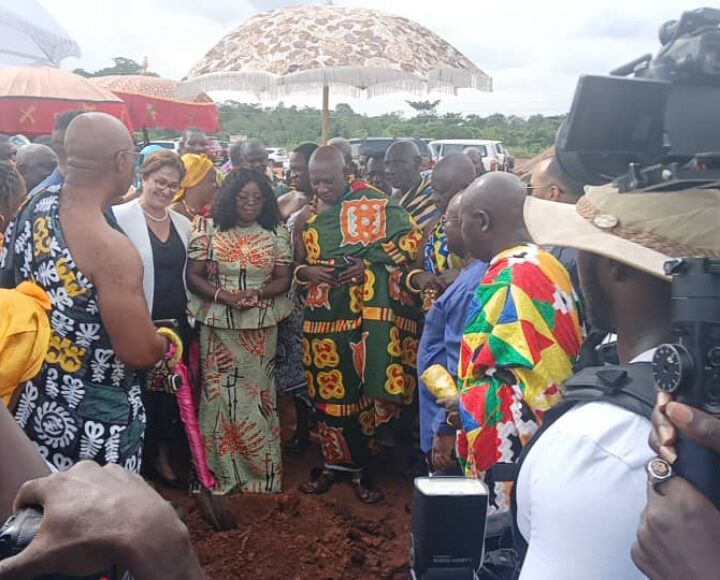 Otumfuo Cuts Sod For Construction Of Cancer Excellence Center At Kwaso