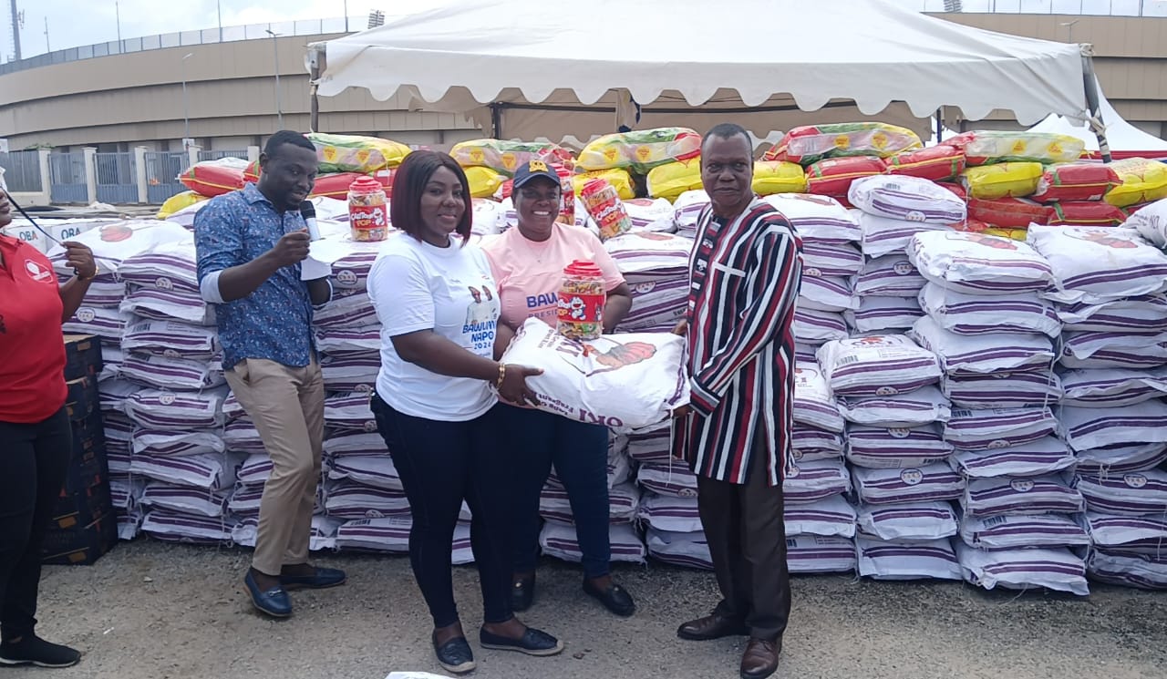 Kumasi.  Dr Napo Supports 20 Orphanages With Foodstuffs, Educational Items.