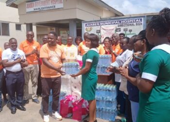 CCC Takes Evangelism To Juaben, Donates Items To Patients At Govt Hospital.