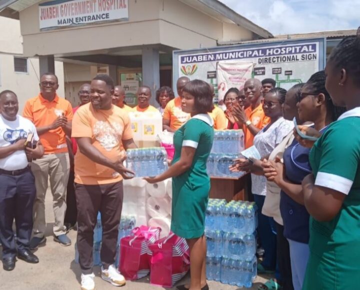 CCC Takes Evangelism To Juaben, Donates Items To Patients At Govt Hospital.