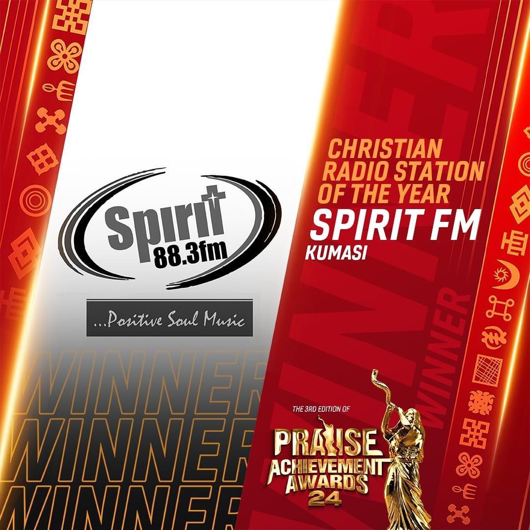 Spirit 88.3Fm Wins Best Christian Radio Station of the Year Award.