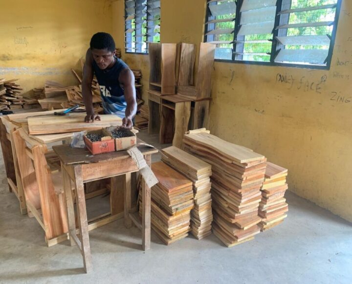 Lawyer Kwabena Boateng Provides 200 Desks To Onwe SHS…Form 1 Students Excited