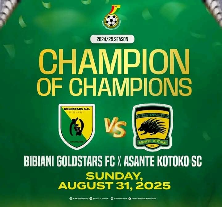 Asante Kotoko, Gold Stars set for Champion of Champions showdown