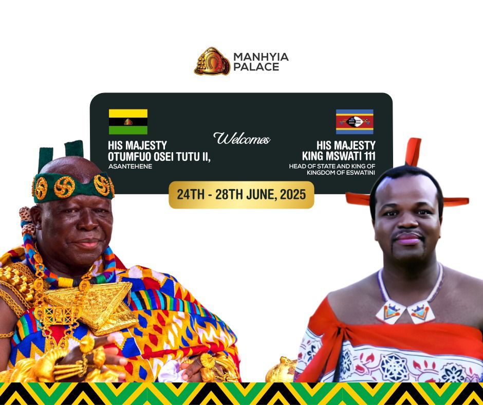 Asantehene to host King of Eswatini in Kumasi