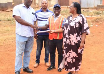 GETFund Project For Ampabame Basic School Takes Off, Contractor Urged to Deliver Quality Work