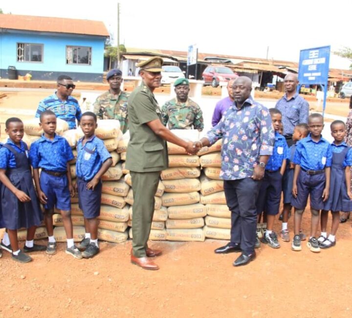 Kumasi Mayor supports 4 Garrison Education Unit with 50 bags of cement