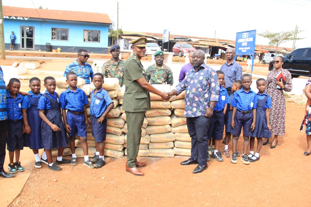 Kumasi Mayor supports 4 Garrison Education Unit with 50 bags of cement
