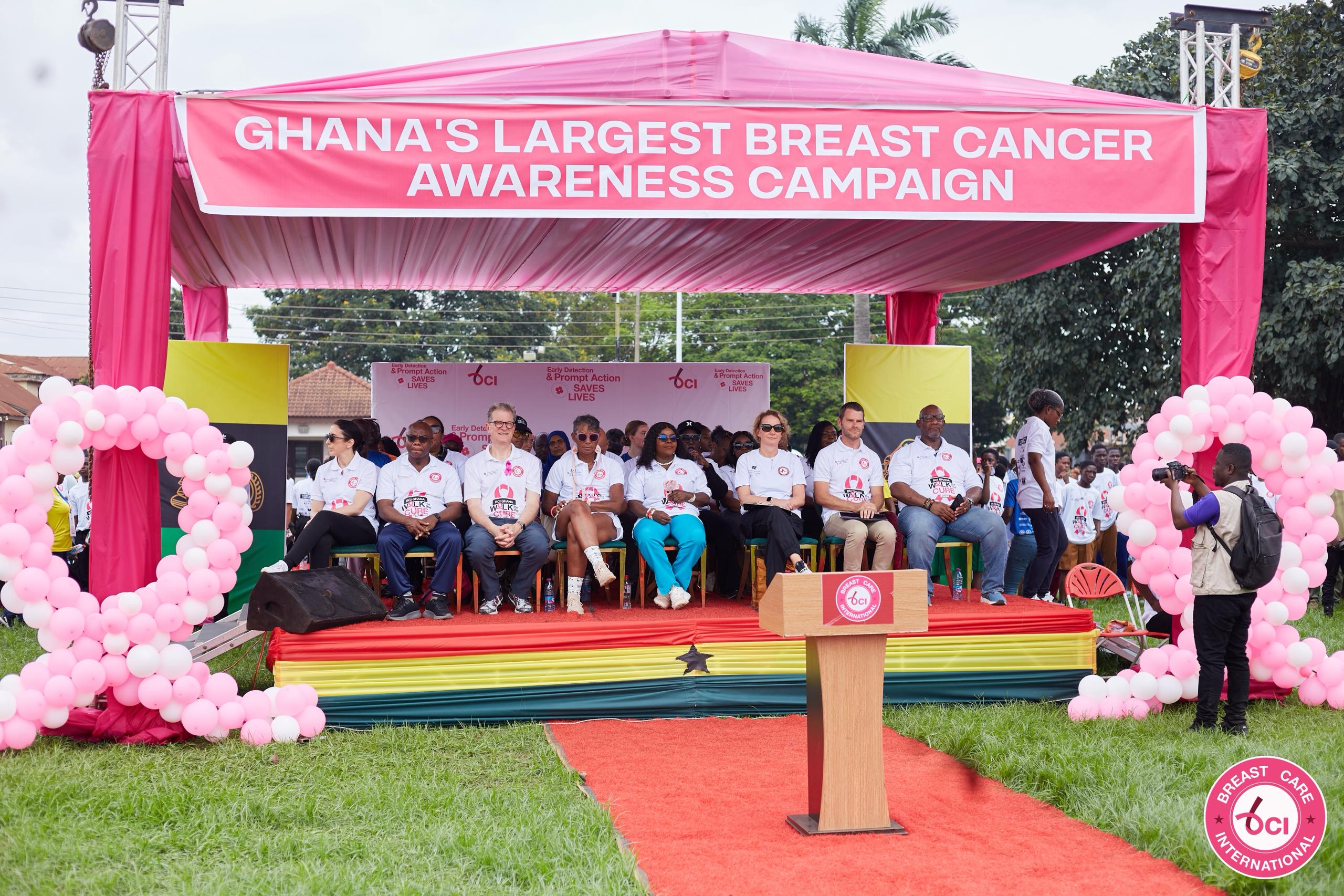 Mammoth Crowd Join BCI’s Walk Against Breast Cancer In Kumasi