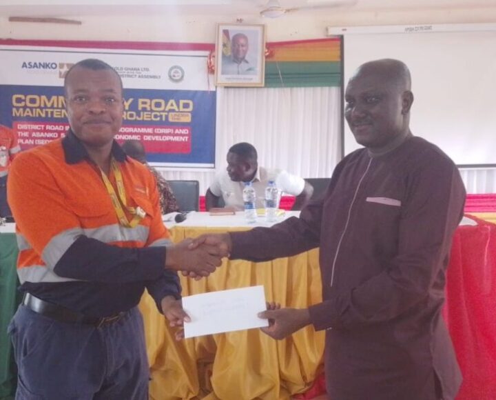 Asanko Gold partners Amansie South District Assembly to rehabilitate roads in the area