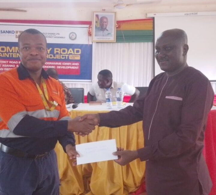 Asanko Gold partners Amansie South District Assembly to rehabilitate roads in the area