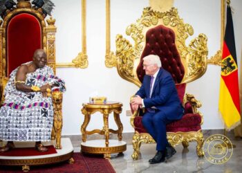 Asantehene Welcomes German President to Manhyia Palace