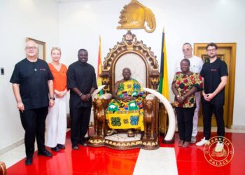Gerald Asamoah Pays Courtesy Call on Asantehene, Announces Free Heart Surgery Initiative