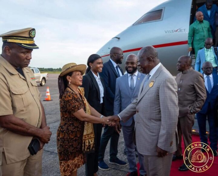 IMG-20251125-WA0156 Asantehene arrives in Suriname for official visit