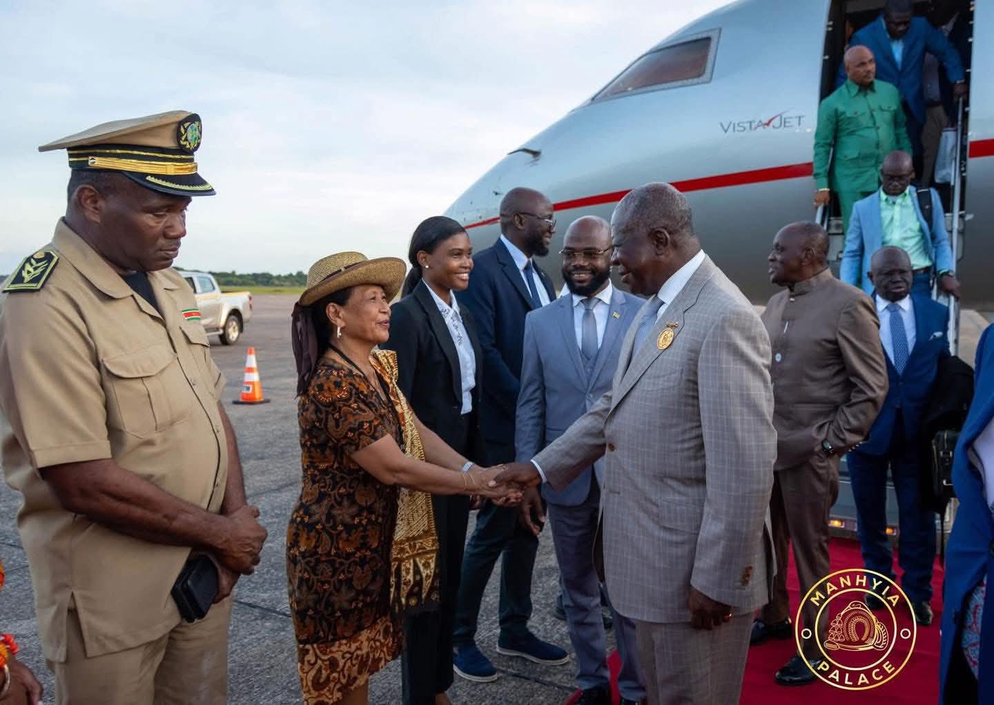 IMG-20251125-WA0156 Asantehene arrives in Suriname for official visit