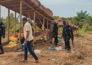 DCE leads hot chase against Galamseyers at Biemso No. 1