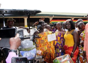 IMG-20251206-WA0023 Ejisu MP rewards best farmer with tricycle