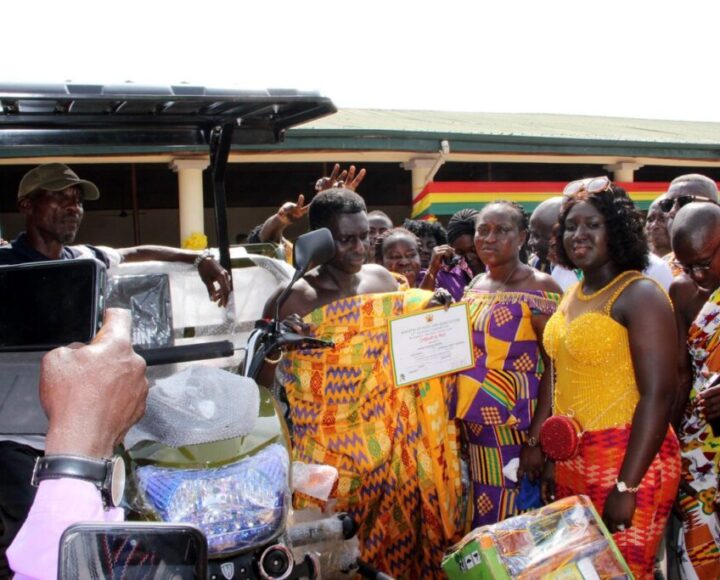 IMG-20251206-WA0023 Ejisu MP rewards best farmer with tricycle