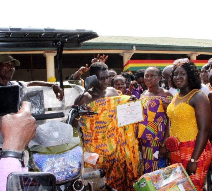 IMG-20251206-WA0023 Ejisu MP rewards best farmer with tricycle