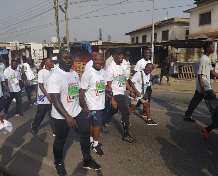 Justin Kodua Frimpong Joins Asokwa Homecoming Launch…Leads 3-Hour Fitness Walk