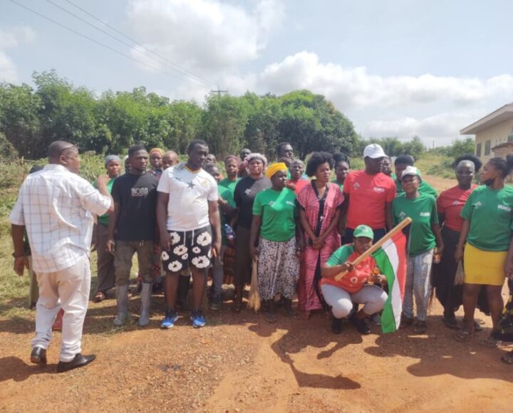 NDC Youth Organiser leads branch executives to clean-up abandoned Afari Military Hospital