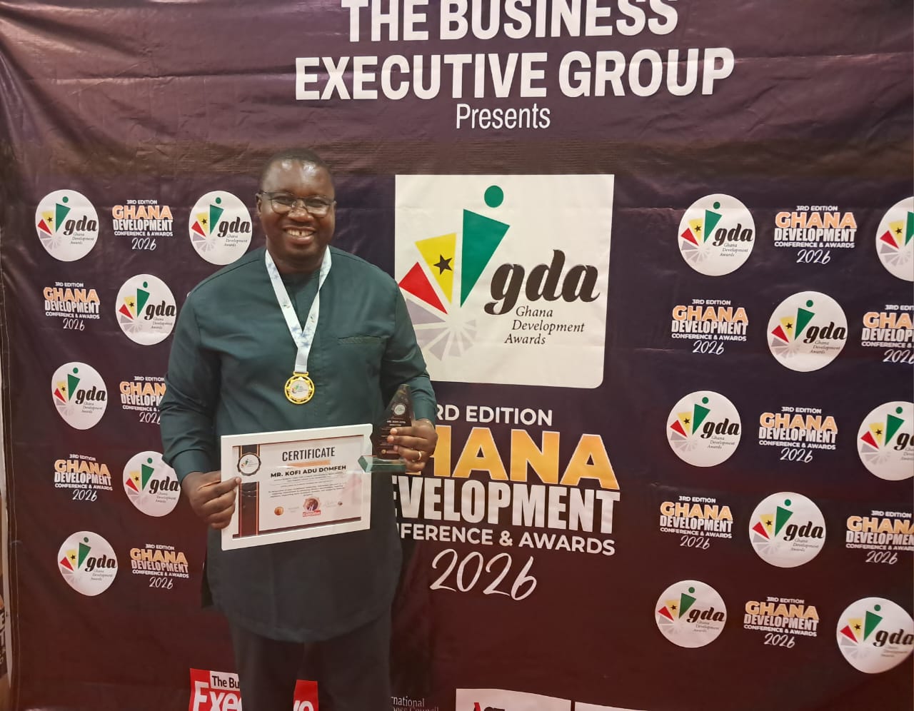 Kofi Adu Domfeh honoured with Excellence in Climate Journalism and Advocacy Award