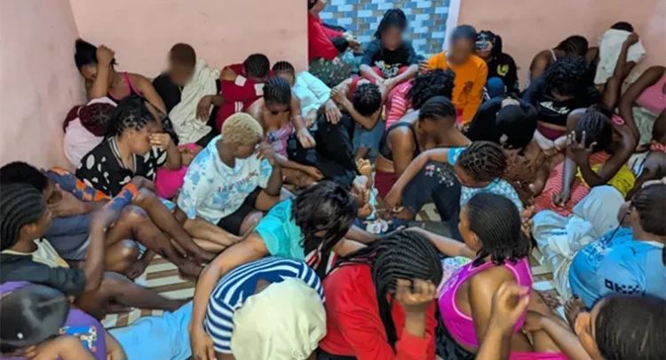186 human trafficking suspects caged