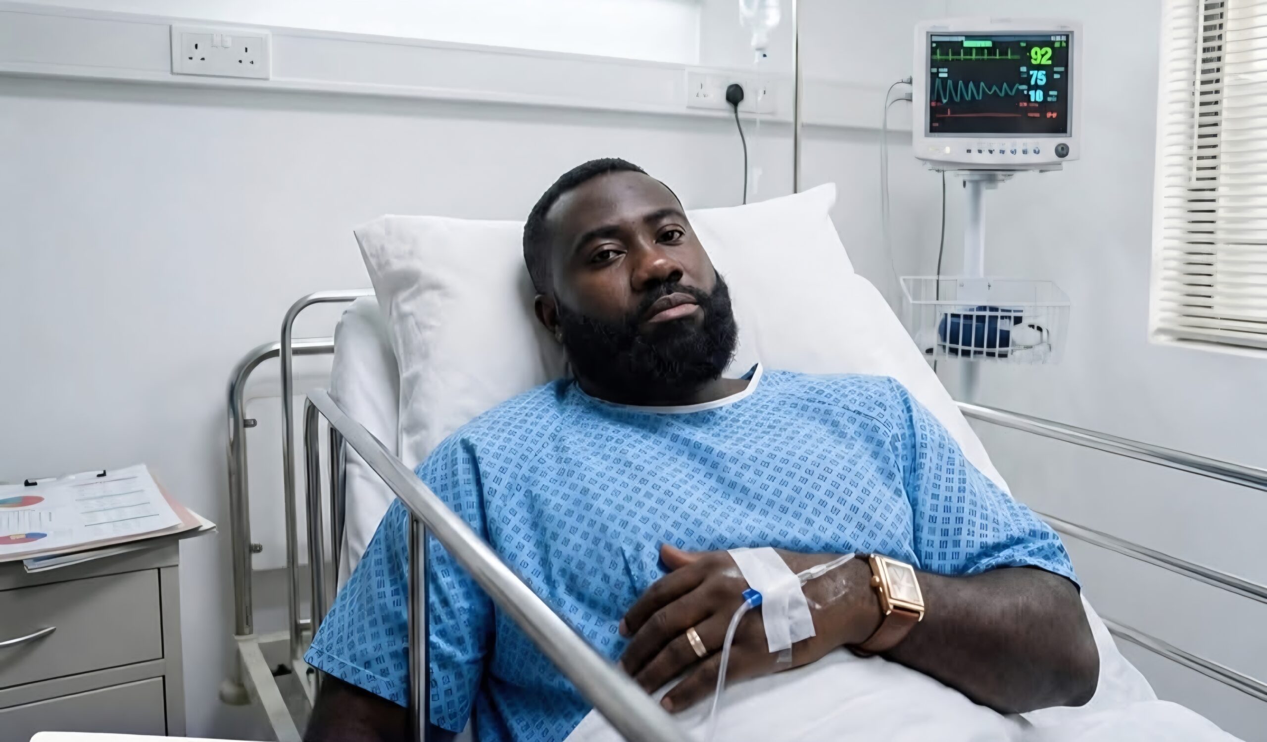 Okatakyie Hospitalized Under Police Guard