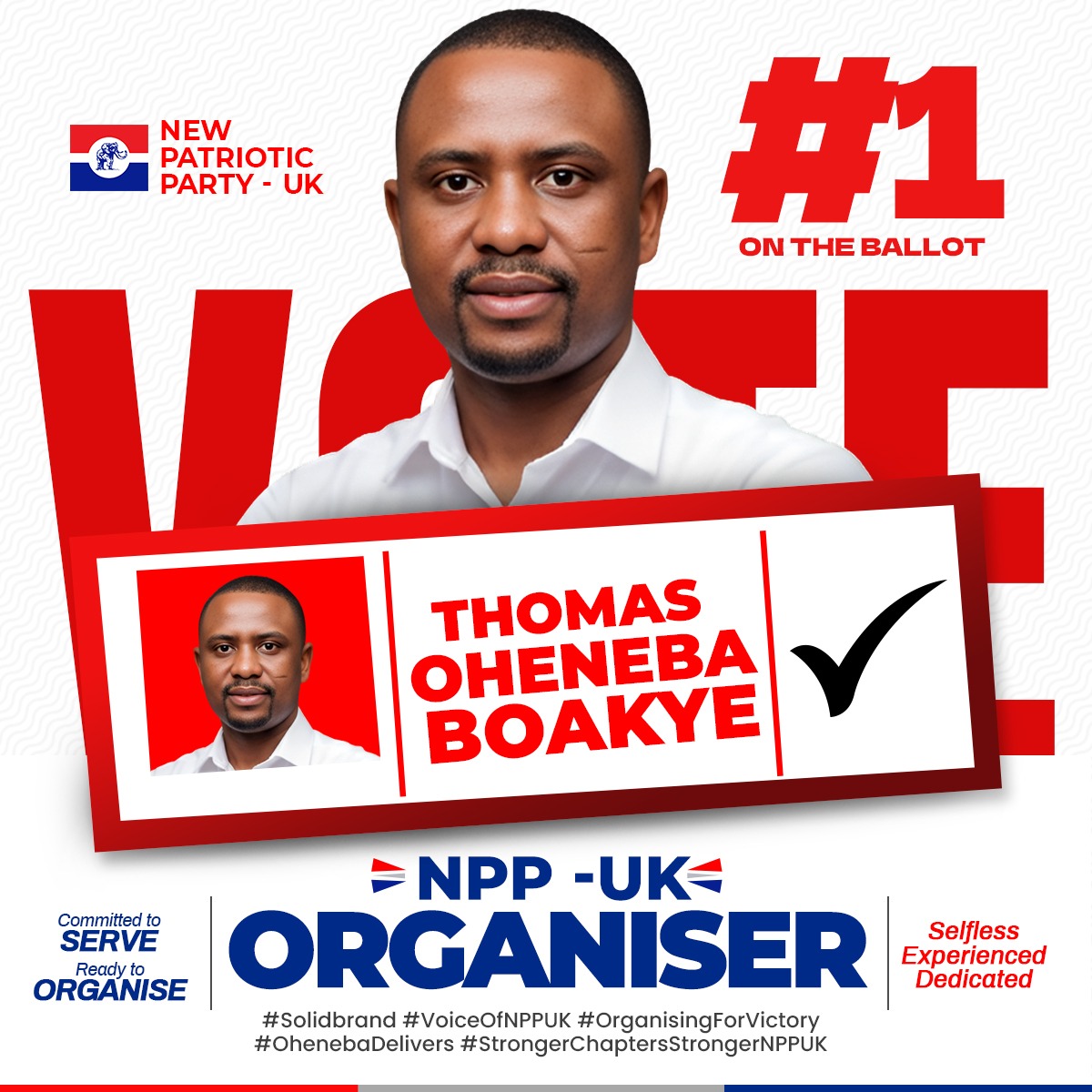 Key Party Figures Endorse Thomas Oheneba Boakye Ahead of NPP-UK Executive Elections