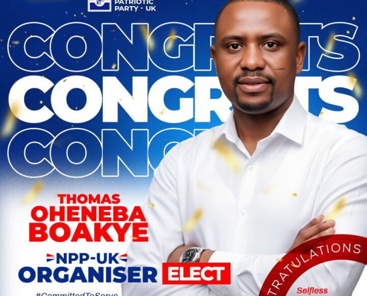 Thomas Oheneba Boakye Elected NPP-UK Branch Organiser in Resounding Victory