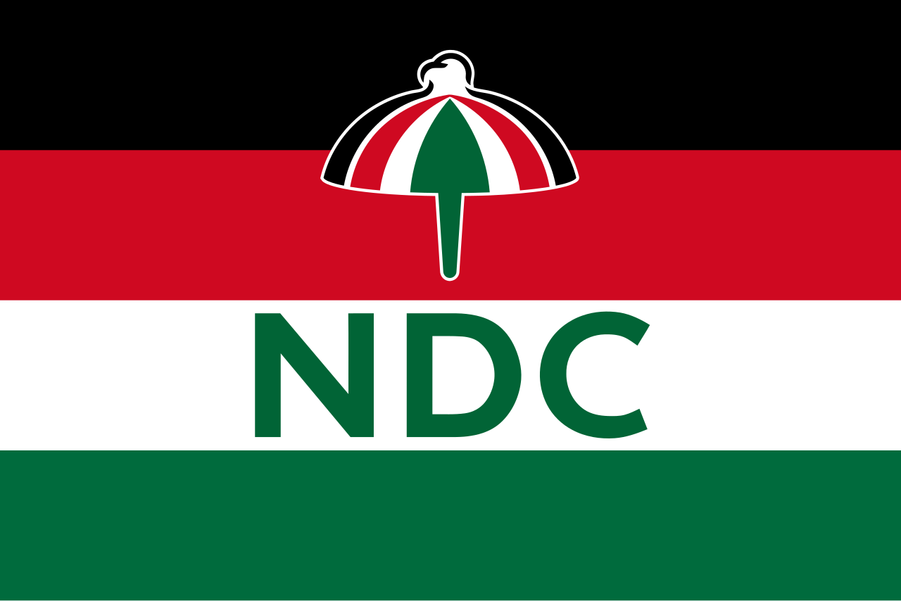 1280px-Flag_of_the_National_Democratic_Congress_(Ghana).svg Angry NDC Officials Snub NPP