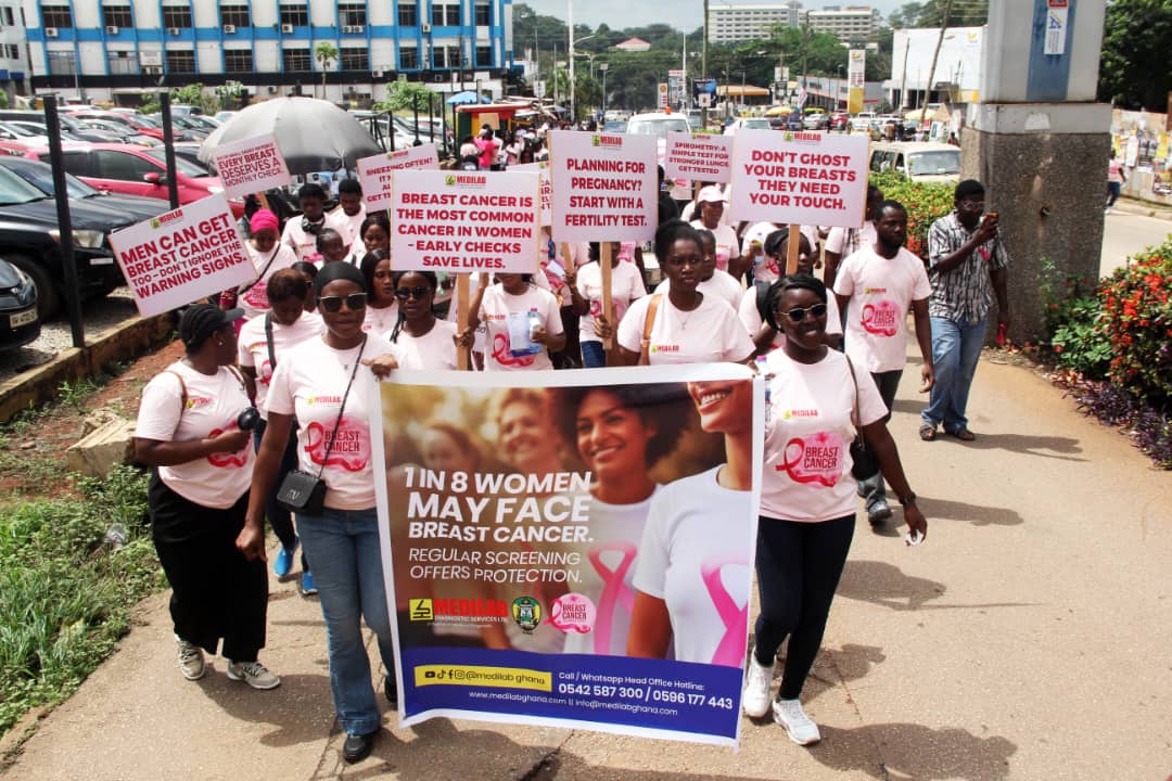KMA-MediLab walk to fight breast cancer
